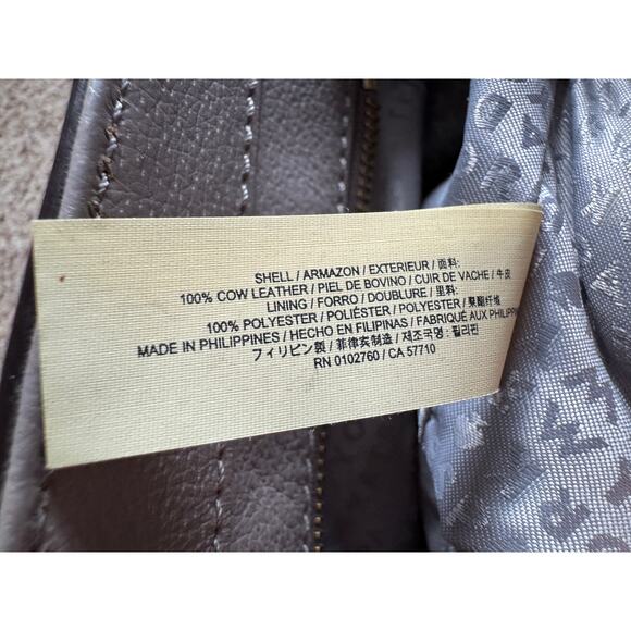 Kate Spade Grove Street Lana Satchel Handbag Crossbody Purse Cow Leather Taupe - Picture 8 of 8